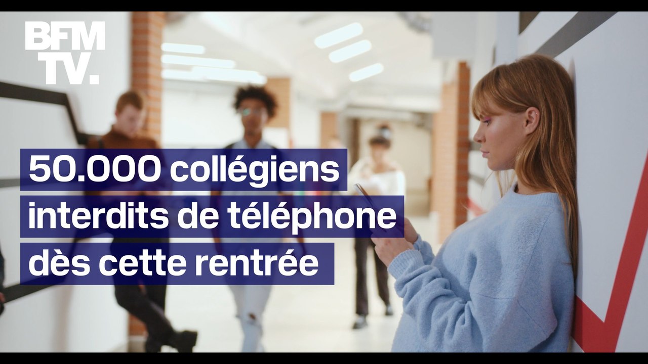 50.000 collégiens interdits de téléphone dès cette rentrée: voici où ils doivent le laisser en arrivant