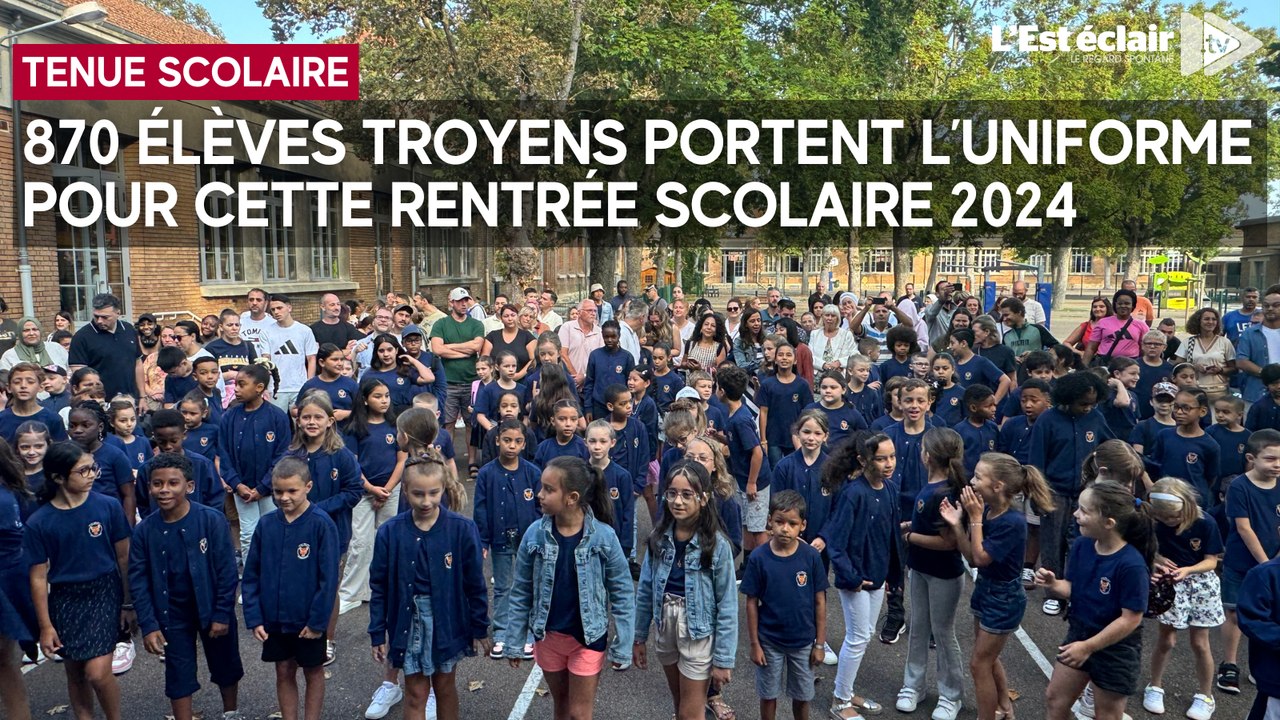 870 élèves troyens font leur retour en classe en uniforme ce 2 septembre 2024