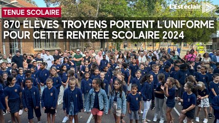 870 élèves troyens font leur retour en classe en uniforme ce 2 septembre 2024