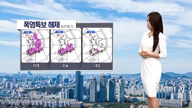 [날씨]한 김 식은 무더위…폭염특보 대부분 해제