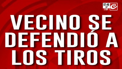 Se defendió de un robo a los tiros y baleó a un delincuente de 18 años