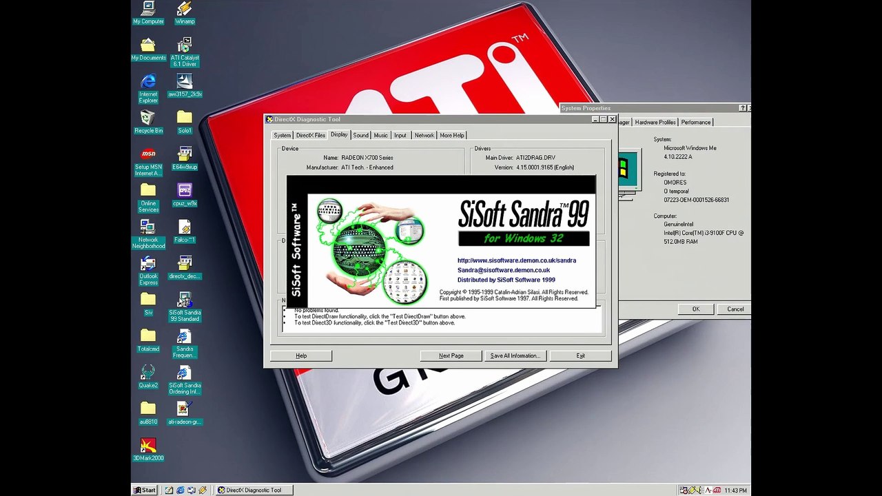 Running 3D Mark 2000  & Windows 98 on an Intel Coffee Lake Refresh CPU (9th Gen)