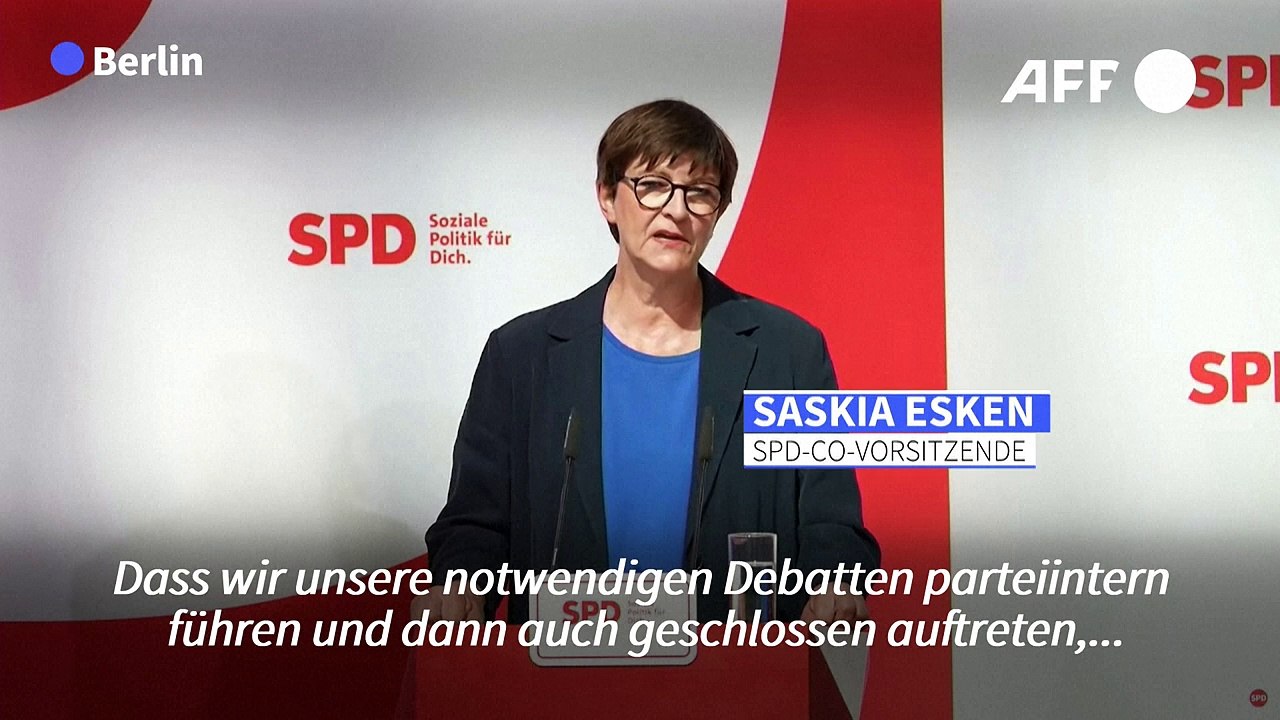 SPD-Spitze ruft nach Wahlschlappen zur Geschlossenheit auf