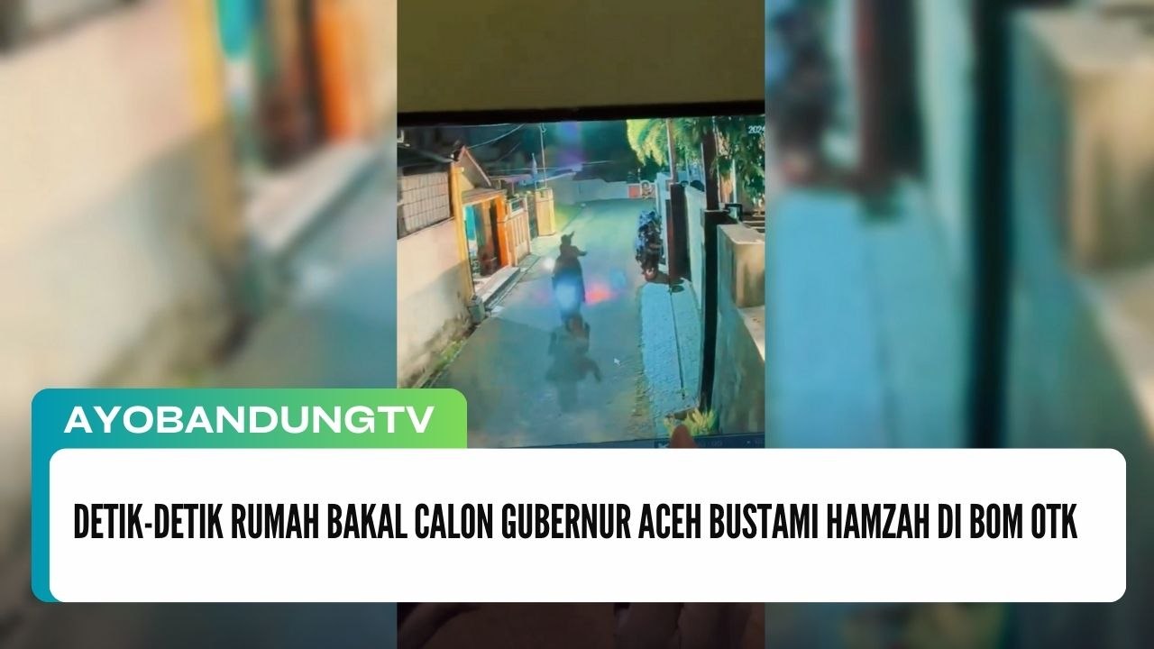 Detik-Detik Rumah Bakal Calon Gubernur Aceh Bustami Hamzah Di Bom OTK