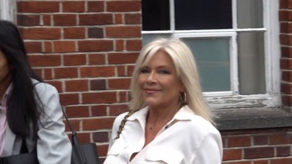 Samantha Fox arrives at court as she is cleared of 'assaulting wife on BA flight'