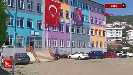 Ordu’da okuldaki ilk gününde öğretmenin arabasının altında kaldı