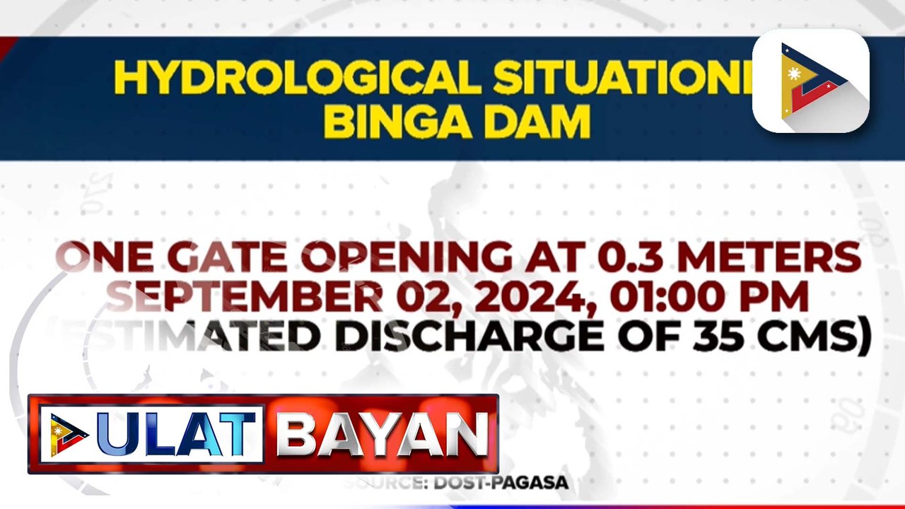 Binga at Ambuklao Dam, nagpakawala ng tubig dahil sa ulan na dulot ng Bagyong #EntengPH