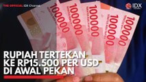 Rupiah Tertekan ke Rp15.500 per USD di Awal Pekan