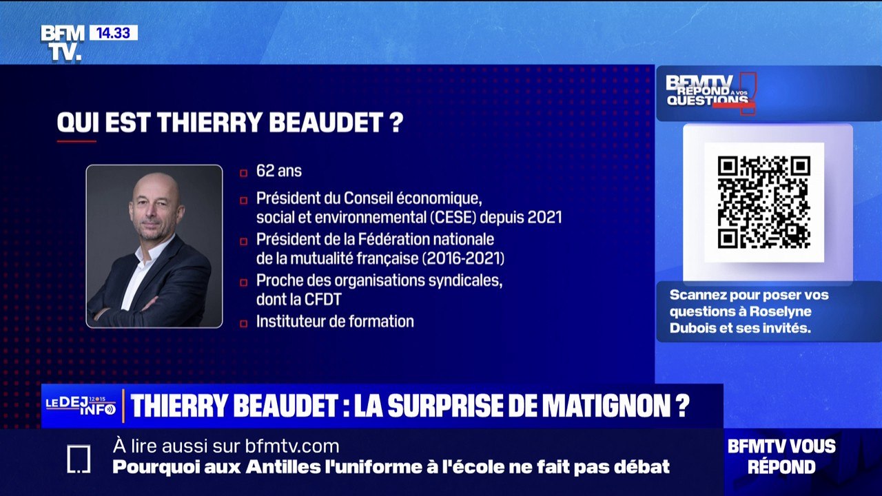 Qui est Thierry Beaudet, président du CESE et nouvelle hypothèse pour Matignon ?