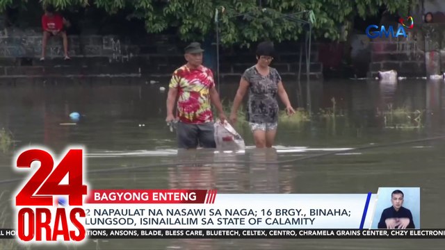 24 Oras: (Part 3) State of calamity sa Naga City; Baha sa Metro Manila; DEPED officials, 'di umano alam kung saan ginamit ang confi funds sa ilalim ni VP Duterte; Sizzling hot na pagrampa ng Sparkle stars, atbp.