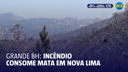 Incêndio consome mata em condomínio da Grande BH