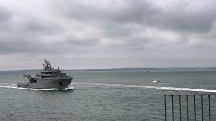 French Naval Ship visits Portsmouth
