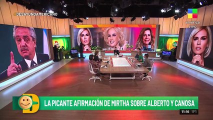 Mirtha Legrand "supone" que Viviana Canosa tuvo una relación con Alberto Fernández