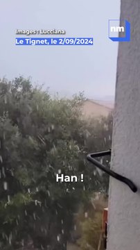 On est passé de l'été à l'automne en 5 minutes! : les images d'un orage de grêle dans les Alpes-Maritimes