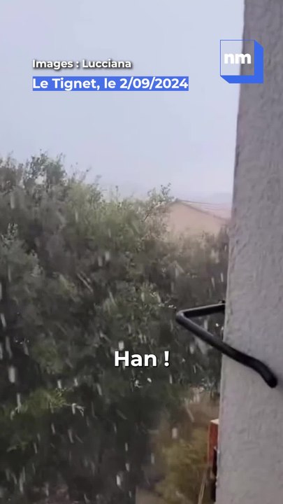 "On est passé de l'été à l'automne en 5 minutes!" : les images d'un orage de grêle dans les Alpes-Maritimes