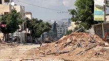 Cisgiordania, distruzione nella citta' di Jenin dopo i raid israeliani