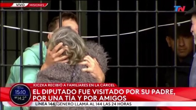 Kiczka recibió la visita de sus familiares en la cárcel de Misiones