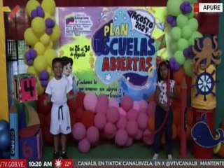 Download Video: Apure I Más de mil niños disfrutan del Plan de Escuelas Abiertas con diversas actividades