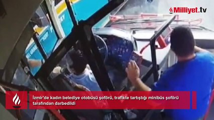 İzmir'de kadın şoförü, darbeden minibüs sürücüsü tutuklandı