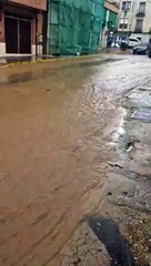 Una tromba de agua y granizo anega Medina de Rioseco