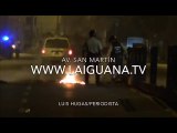 Av. San Martín: Guarimbas en frío