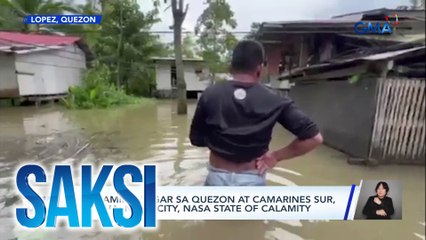 Maraming lugar sa Quezon at Camarines Sur, binaha; Naga City, nasa state of calamity | Saksi