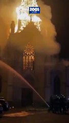 Se incendió la iglesia de la Inmaculada Concepción de Saint-Omer en Francia