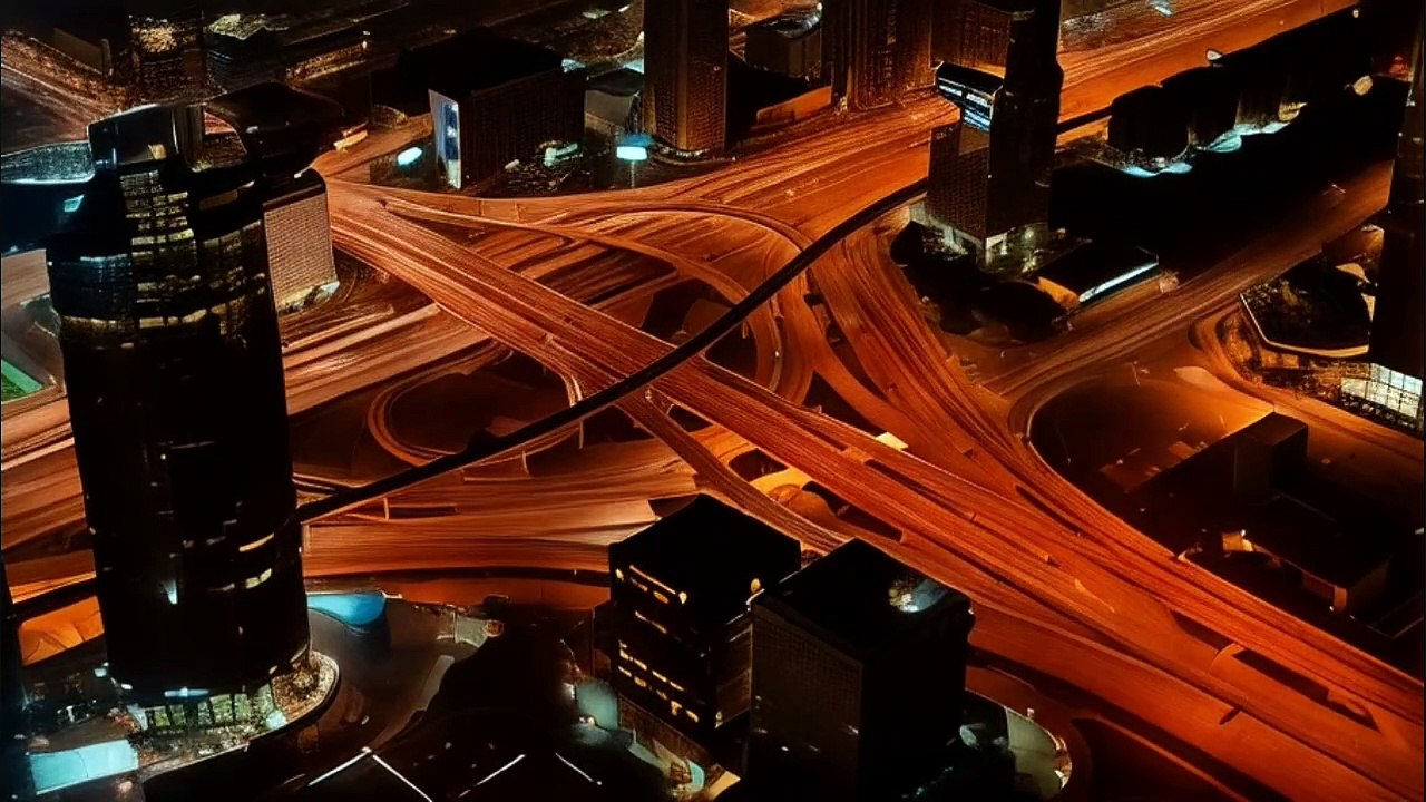 The road at night