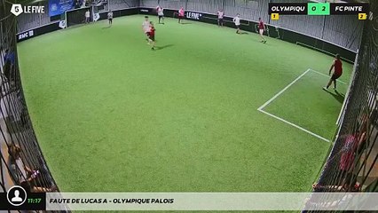 Faute de Lucas A - OLYMPIQUE PALOIS