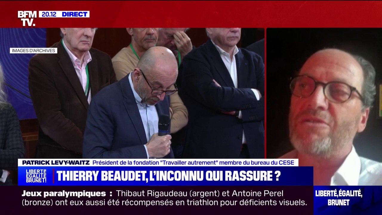 Hypothèse Thierry Beaudet à Matignon: "Un homme qui cherche des convergences et des consensus", pour Patrick Levy-Waitz (membre du bureau du CESE)