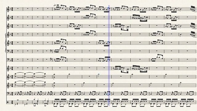 النوتة الموسيقية,,مع الالات,,,, لرائعة عبد الحليم,,,مشغول وحياتك مشغول,,,, تدوين ماهر الغمرى