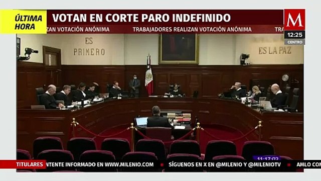 Trabajadores de la SCJN votan para decidir si se van a paro indefinido de labores