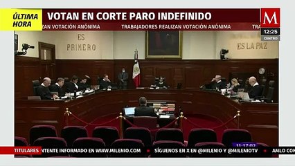 Trabajadores de la SCJN votan para decidir si se van a paro indefinido de labores