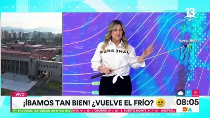 Michelle Adam responde si habrá lluvia esta semana en Santiago