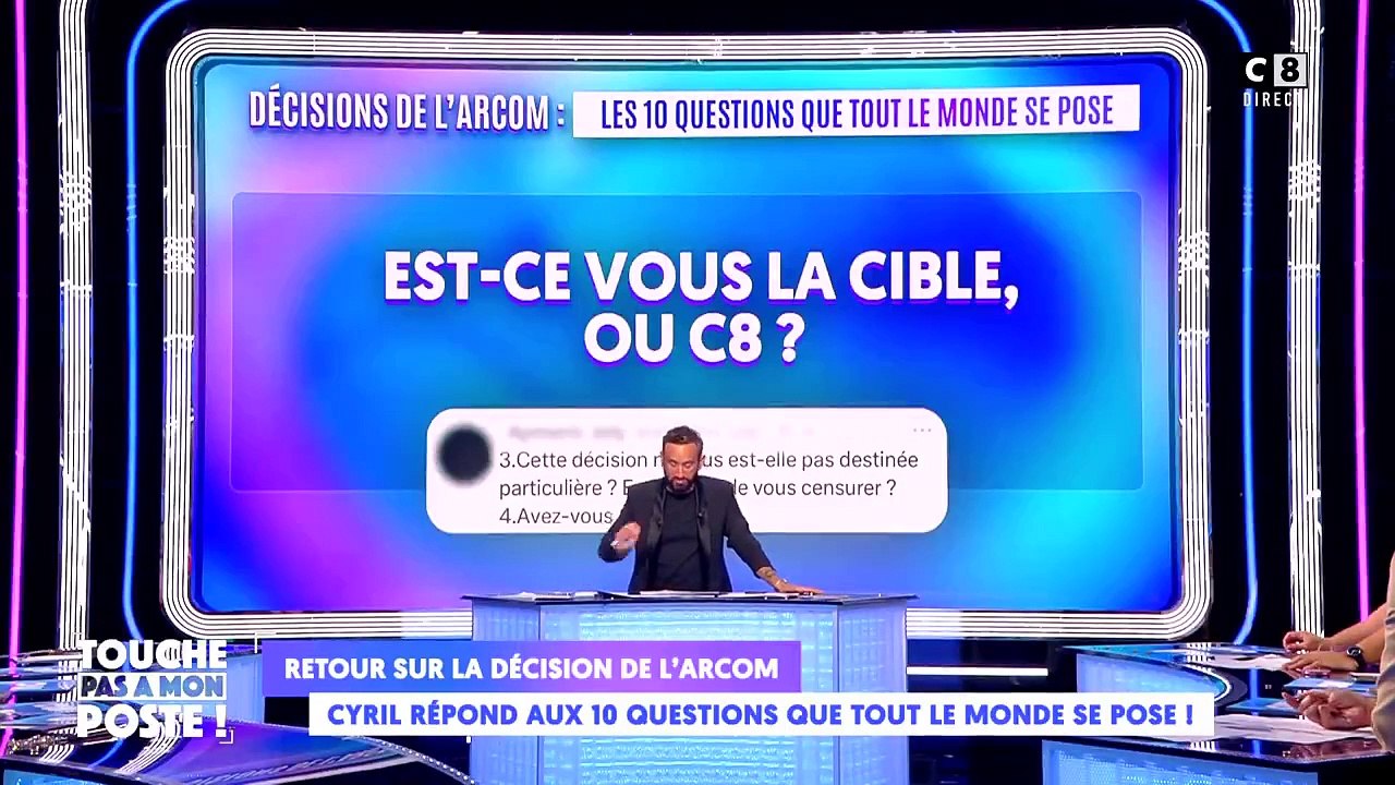 Cyril Hanouna va déposer plainte contre l'ARCOM pour harcèlement : "Ils veulent m'empêcher de travailler. C'est un délit de faciès "