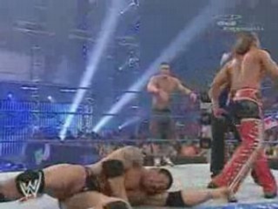 John cena & shawn michaels vs batista & the undertaker part2