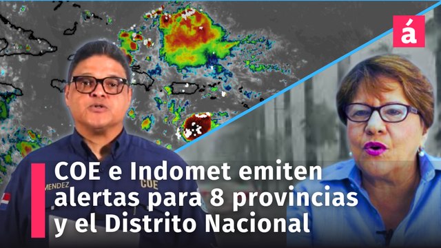 Activa onda tropical afectará zonas de República Dominicana. COE e Indomet emiten alerta verde