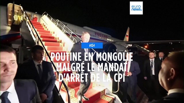 Vladimir Poutine est arrivé en Mongolie, malgré le mandat d'arrêt de la CPI à son encontre