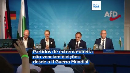 Video herunterladen: Europa preocupada após vitória da extrema-direita nas eleições regionais alemãs