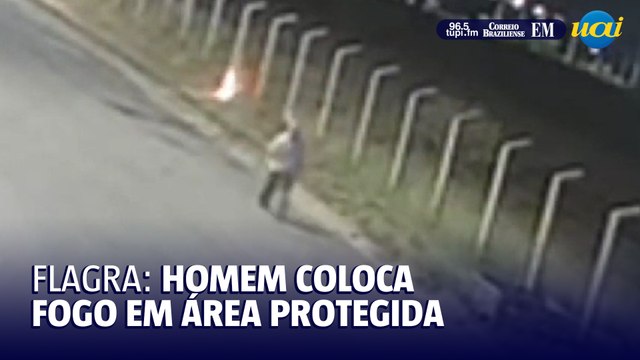 Homem coloca fogo em área de preservação em Patos de Minas