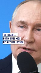 ‘Be flexible’: Putin gives kids his key life lesson