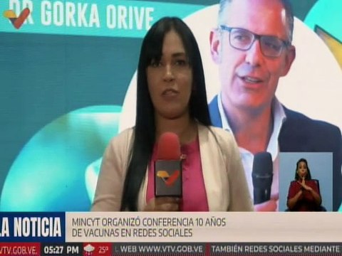 Caracas | Mincyt realizó conferencia 10 años de vacunas en redes sociales