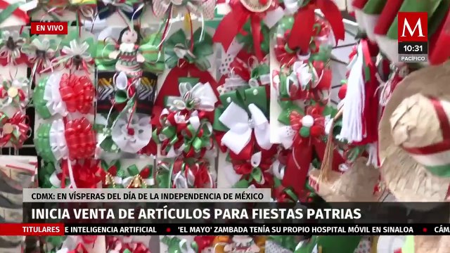 Arranca venta de artículos para las fiestas patrias en CdMx