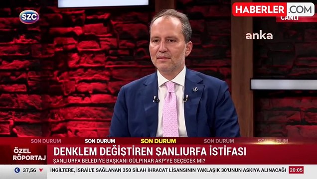 Yeniden Refah Partisi Genel Başkanı Fatih Erbakan, Şanlıurfa Büyükşehir Belediye Başkanı Kasım Gülpınar'ın istifası hakkında konuştu