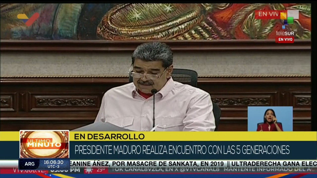 Pdte. Nicolás Maduro realiza encuentro con las 5 generaciones