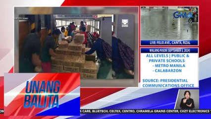 DSWD – Sapat nag relief supplies para sa mga naapektuhan ng Bagyong Enteng | Unang Balita