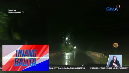 Magdamag na ulan at malakas na hangin, naranasan sa ilang bahagi ng Cagayan | Unang Balita