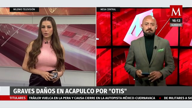 Huracán Otis provoca graves daños en Acapulco, Guerrero