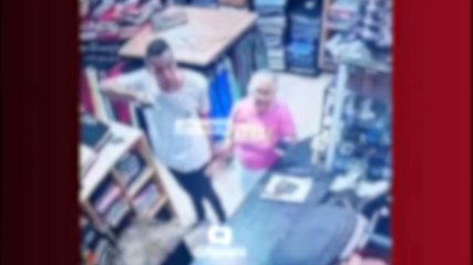 Impressionante: lojista é baleado no rosto durante assalto