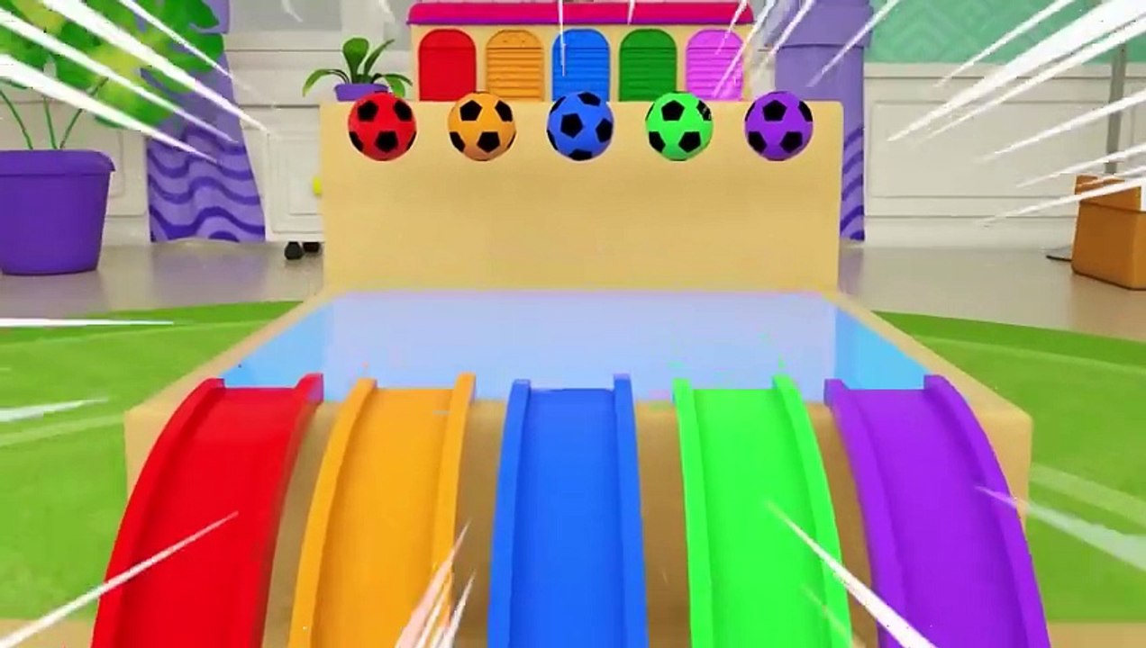 School bus kids colour recognition